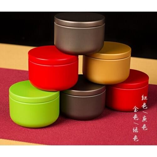 Portable Mini 10g Small Bubble Travel Can Seal Metal Tea Tinplate Round Stretch Candle Can Candy Party Organizer Storage Box