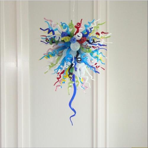 Simple Designed Blown Glass LED Chandelier Art Blown Glass Chandelier Lighting for Living Room Modern Decoration