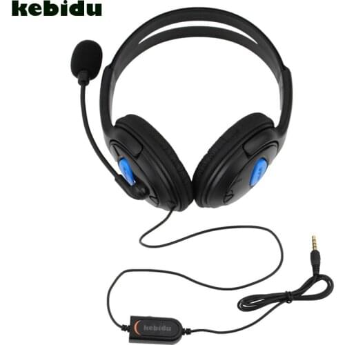 Kebidu Hot 3.5mm Wired Headphone hands free Gaming Headphones Headset with Mic Adjustable Fillet for PC Computer