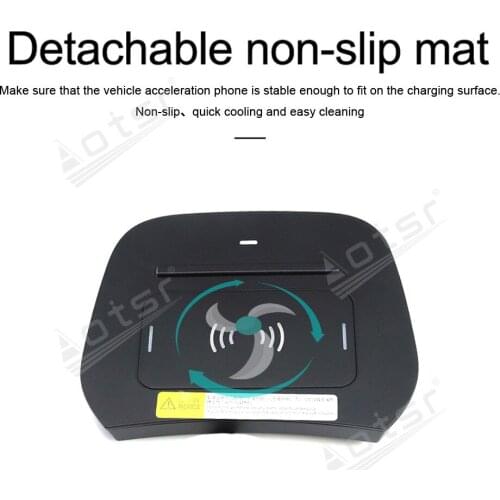 QI Wireless Charge Special On-Board Charge Phone Charge Panel Android For HYUNDAI SantaFe 2015-2017 Car Non-slip Car Accessories