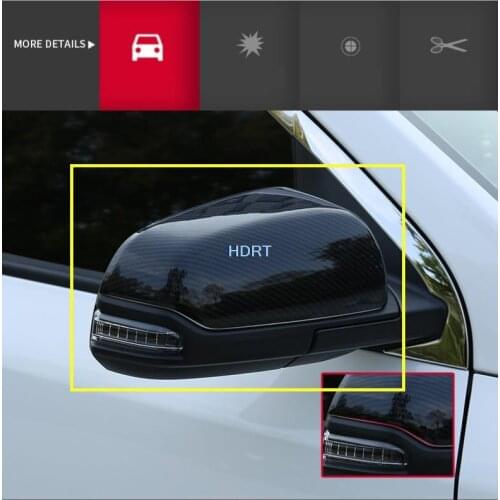 Car Styling Decoration Stick Rear View Rearview Side Glass Mirror Cover Trim Frame 2pcs For Hyundai ix35 2018 2019 2020 2021