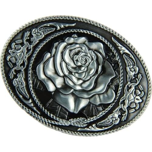 Vintage Hip Hop Mixed Pattern Cowboy Western Oval Belt Buckle for Mens Gift