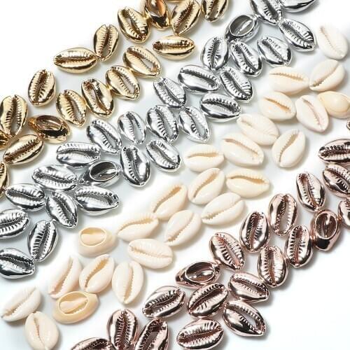 20 30 40 50Pcs DIY Seashell Cowrie Conch Beads Beach Jewelry Accessories for Women Sea Shells Earrings Bracelet Necklace Making
