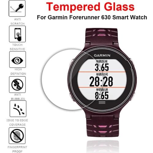 9H 2.5D Explosion-proof Tempered Glass For Garmin Forerunner 630 Smart Watch Scratch Proof Screen Protector Protective Film