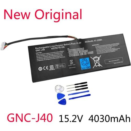 15.2V 61.25WH New GNC-J40 961TA013F Laptop Battery For GIGABYTE P34F P34G P34K P34W V2 V3 V5 V7 Series 4030mAh