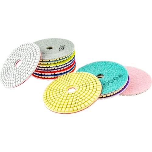 1pc Diamond Polishing Pads 4 inch 80/100mm Wet/Dry for Granite Stone Concrete Marble Polishing Use Grinding Discs