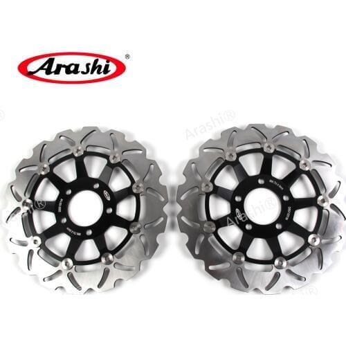 ARASHI For SUZUKI GSX400 INAZUMA 2000 CNC Front Brake Rotors Brake Disc GSX 400 SV 400/SDER 99 GSX R 400 GSXR400 1989 RF 400 R