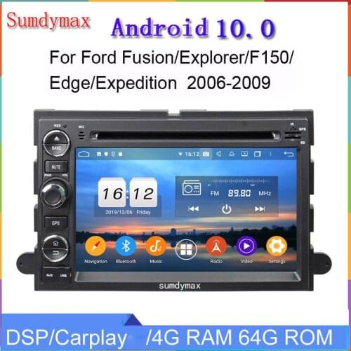 7inch 4+128G android10 car radio for ford Fusion Explorer F150 Edge Expedition 2006-2010 car multimedia gps navigation player