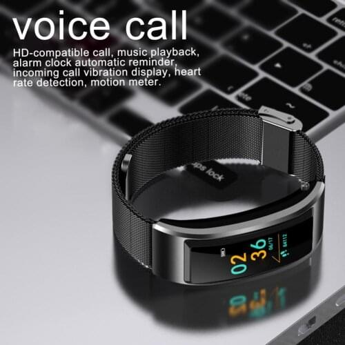 Alarm Clock Durable Alarm Clock Bluetooth 4.2 Headset Smart Bracelet for iPhone for Android