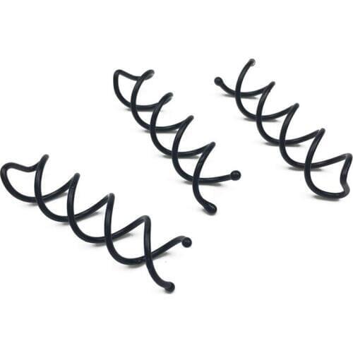 Non-Scratch Black Round Tips Spiral Bobby Hair Pins Spin Pins Twist Screw Wedding Hair Pins Ornament 12pcs x