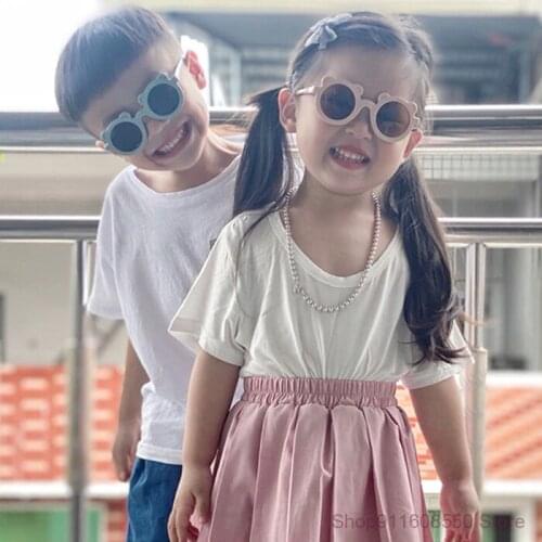 GOZLUGU Colorful childrens sunglasses girls boys glasses baby outdoor goggles UV protection sunglasses children glasses