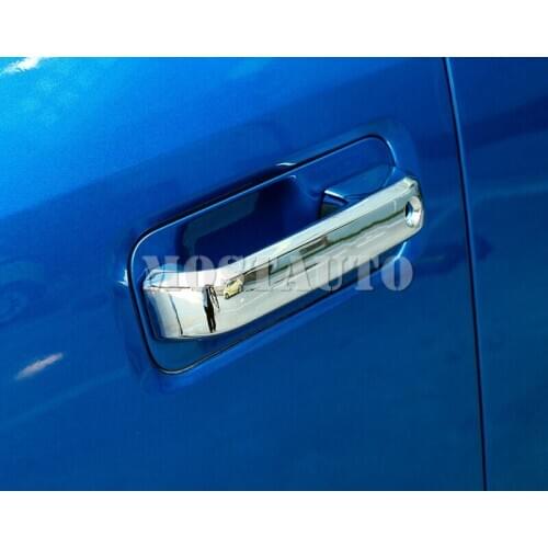 For Ford F150 F-150 2015-2019 No Smart Key Holes ABS Door Handle Cover Trim 4pcs Car Accessories Interior Car Decor Car Trim