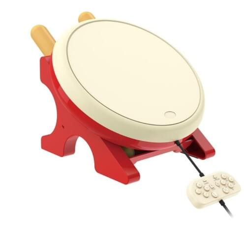 DOBE 4 IN 1 Game Taiko Drum For Switch Nintendo Television Somatosensory Game Taiko For PS4 PS3 Game Drumstick Rod Games For PC