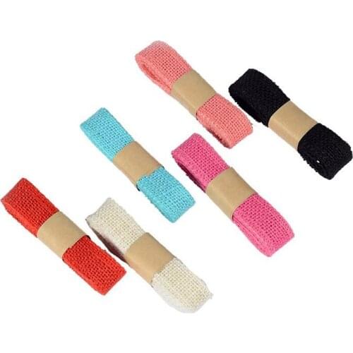 2m 2.5cm Width Burlap Jute Ribbon Burlap Lace Ribbon for Christmas Crafts Wraping Gifts Party Holiday Rustic Wedding Decoration