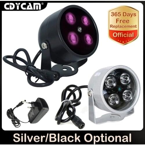 CDYCAM 4 array IR led illuminator Light IR Infrared metal waterproof Fill Light for CCTV night vision surveillance camera 12v2a