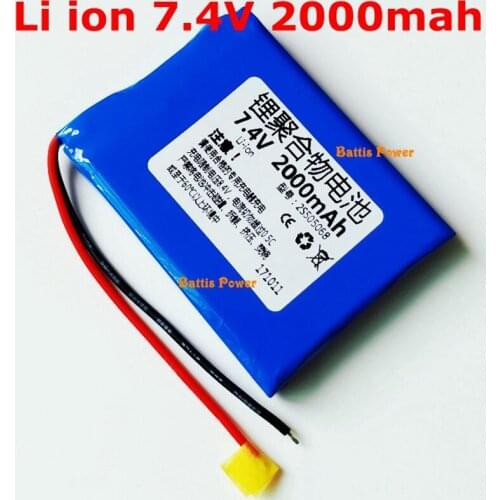 5pcs 7.4V 2000mAh li ion battery pack 7.4V Lithium bateria 1S2P batteries for Olympia mobile POS machine CM75 760910 CS724261LP