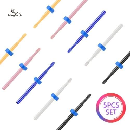 MaryCarrie Nail Drill Bits for Acrylic Nail Cuticle Remover Nail Drill Machine Replacement Bits Ceramic Milling Cutter Nail File
