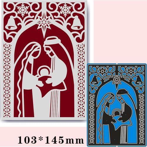 103*145mm Family in Church Metal Dies for 2020 New Stencils DIY Scrapbooking Paper Cards Craft Making New Craft Decoration