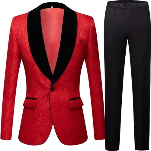 Mens Wedding Suits Smoking Tuxedo Jacket 2 Piece Groom Terno Suits For Men Plus Size Yellow Pink Blue Suits