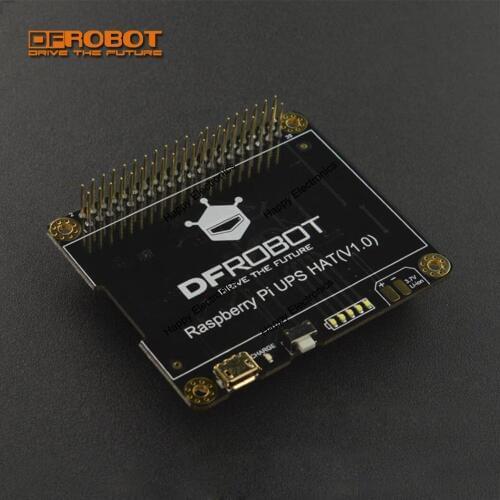 New DFRobot Raspberry Pi UPS uninterruptable power supply shield HAT with MAX17043 fuel gauge 5V 2A for Pi camera tablet PC