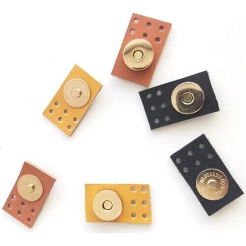 Single planting leather magnet