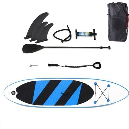 Outdoor 10.5ft Inflatable Surfboard Set Stand Up Adjustable Saddle Surf Boat Wave Ride Water Sports