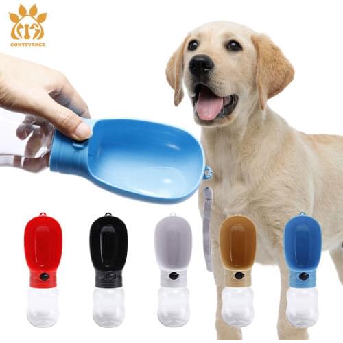 Portable Dog Water Bottle Outdoor Travel Plastic Recycling Pet Dispenser For Small Large Pet Puppy Cat 330ml Drinking Bowl