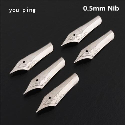High quality 5pcs 0.5mm Nib Fountain pen Universal other Pen You can use all the series student stationery Supplies