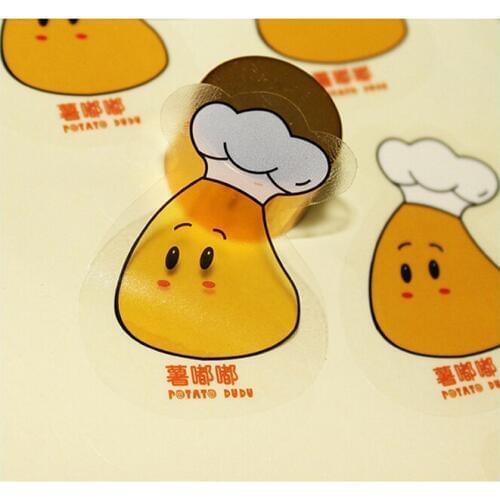 Self adhesive paper medicine bottle label printed round roll sticker label