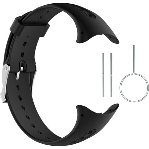 For Garmin Swim Watch Replacement Straps, Silicone Replacement Bands for Garmin Swim Watch, Black