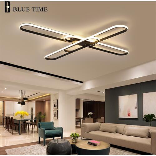 LED Ceiling Lights for Living Room Dining Room Bedroom Kitchen Indoor Lighting Fixtures Aisle Light Ceiling Lamps Black White