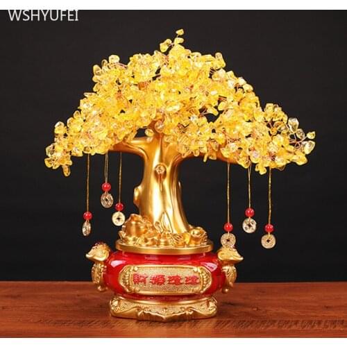 Traditional Home Feng Shui Ornaments Resin Cash Cow Sculpture Decor Living Room TV Cabinet Lucky Money Decoration Accessories