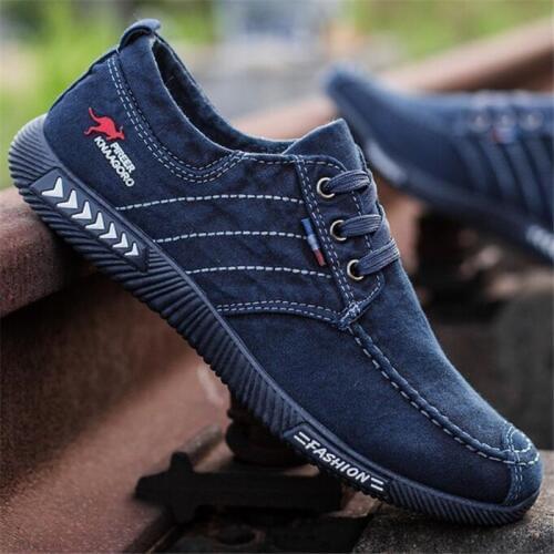 Denim Canvas Shoes Men Sneakers For Male Footwear Autumn Men Loafers Plimsolls Breathable Men Casual Shoes Non-slip Male Shoes