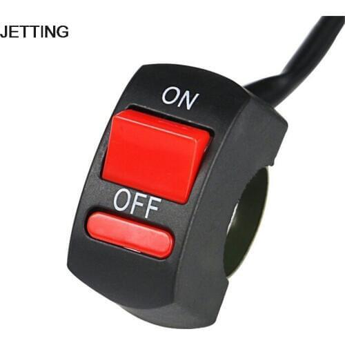 Universal Handlebar Motorcycle Switch ON-OFF Button LED Angel Eyes Light Switch