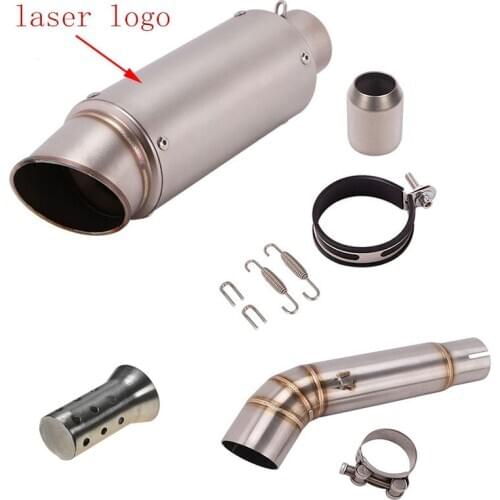 Motorcycle gp project exhaust pipe muffler and middle link pipe with DB killer for Hornet 600 Variation CB600F CB600 2007-2013