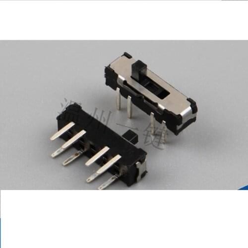 10pcs 8 Pins Vertical 3 Stages Mini Pickle Direct Plug-in Sliding Piddle Switch Toy MSS-23D18(2P3T)