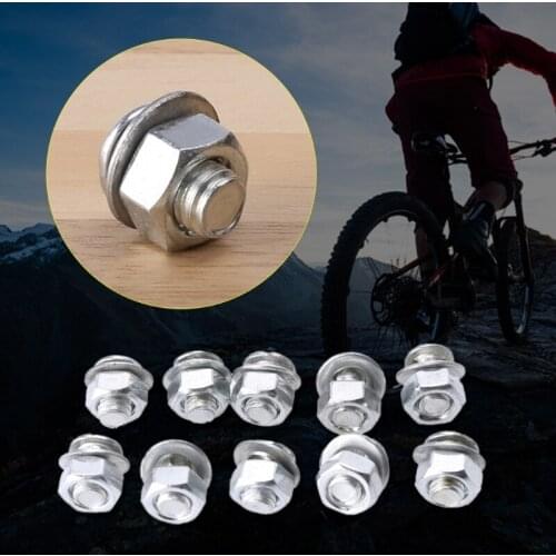 10pcs Brake Cable Adjuster Clamp Lock Screw Bolt Bicycle Moped MTB Mountain Bike