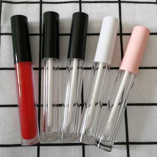 100pcs 3.5ml Lip Gloss Tube Plastic Empty Cosmetic Refillable Lip Gloss Container Lipstick Balm Packaging