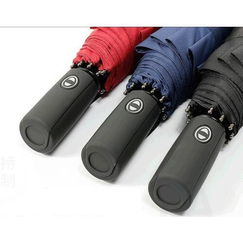 104cm Fully-automatic 10 Bones 3 Folding Fully Automatic Umbrella Plain Color Men Business Folding Umbrella Windproof Umbrella
