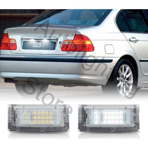 2x LED License Number Plate Light For BMW E46 3Series 4D Sedan 5D Touring 98-05 OEM# 51138236269 51-13-8-236-269 51 13 8 236 2