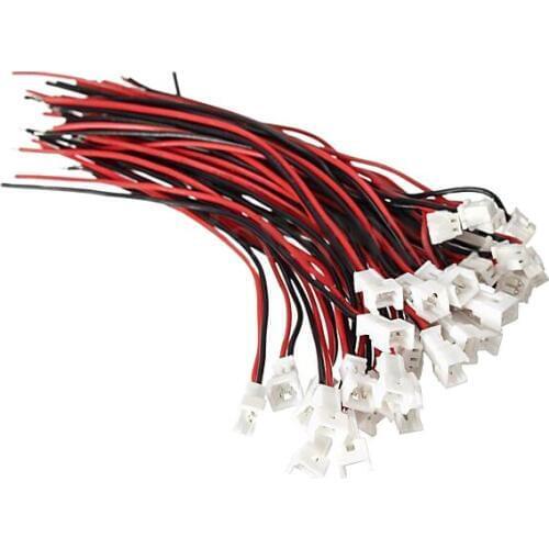 20 Pairs JST 1.25 2Pin Female & Male Battery Connector plug with Wire Cable Lead