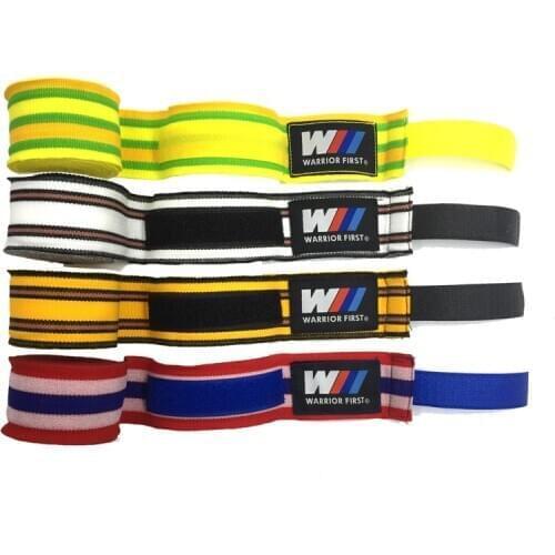 3M/5M 3-Color Striped Elastic MMA Muay Thai Boxing Bandages Sanda Martial Arts Training Wrist Hands Wraps Brace Bands DO