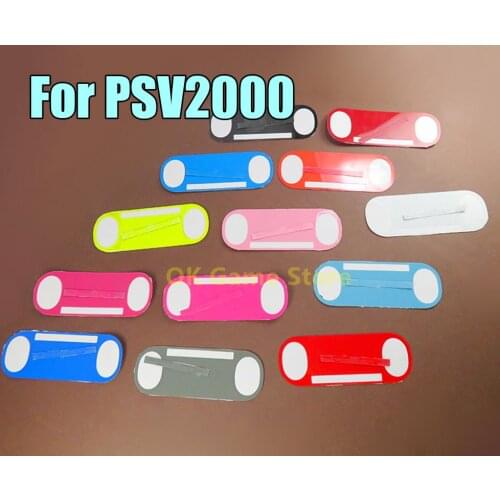 50sets/lot Colorful Housing stickers Label For PSV 2000 psvita 2000 host back cover back faceplate Label Sticker Accessories