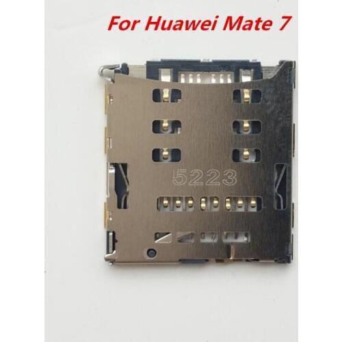 50pcs/Lot with Wholesale Price For Huawei Mate 7 SD Card Socket Holder Slot Repair Replacement Parts