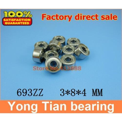500pcs high qulality ABEC-5 Z2V2 thin wall deep groove ball bearing 693ZZ 3*8*4 mm