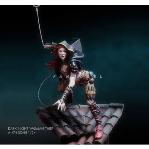 75mm 1/24 Resin model kits figure beauty colorless and self-assembled A-474