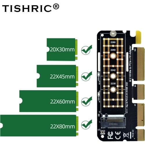 M.2 NVME SSD NGFF To PCI-E 16x Riser PCI Express x16 SSD M2 PCIE Adapter Riser Card Computer Adapter Support NVME M.2 Hard Disk