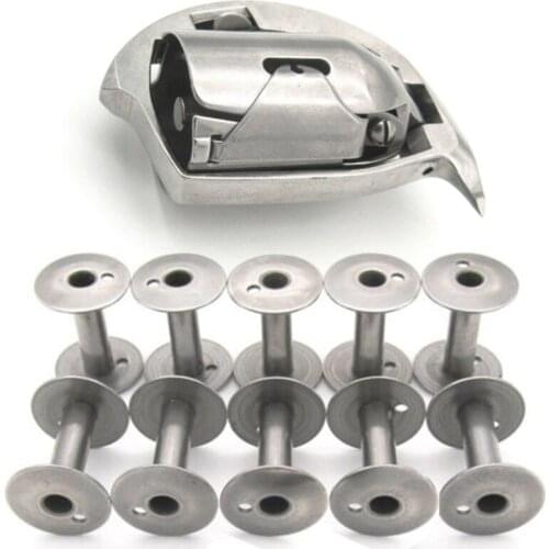 Sewing Machine Accessories HAD-204 Shuttle Hook & 10 Pcs Bobbins For Durkopp Adler 204 205 266 366