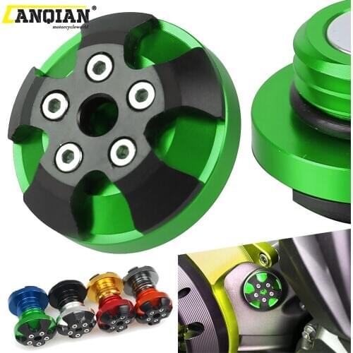 M20*2.5 Motorcycle Accessories CNC Aluminum Engine Oil Cap For KAWASAKI Z 900 Z900 2017 2018 Motorbike Parts Filler Cover Screws
