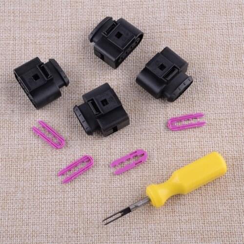 Car Ignition Coil Connector Repair Kit With 0.3cm Space Take-Up Tool Fit For Audi A1 A2 A3 A4 A6 A8 Q7 TT VW 4B0973724